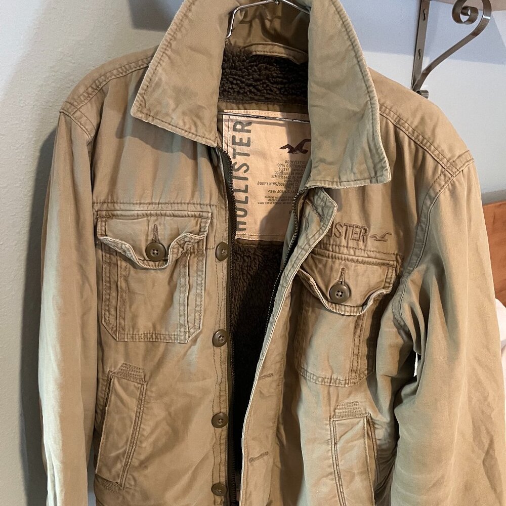 Hollister body lined faux fur jacket - Size Small